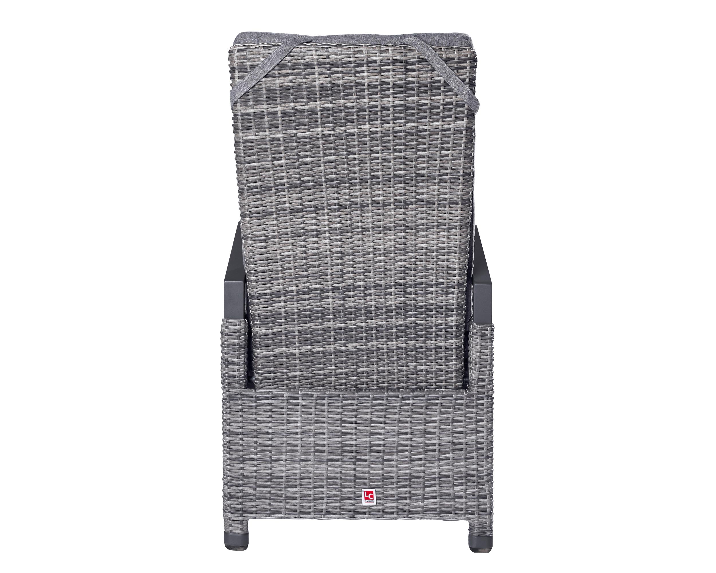 LC Garden »Komido« Dining 8er Set Positionsstuhl Verstellsessel grau-mix