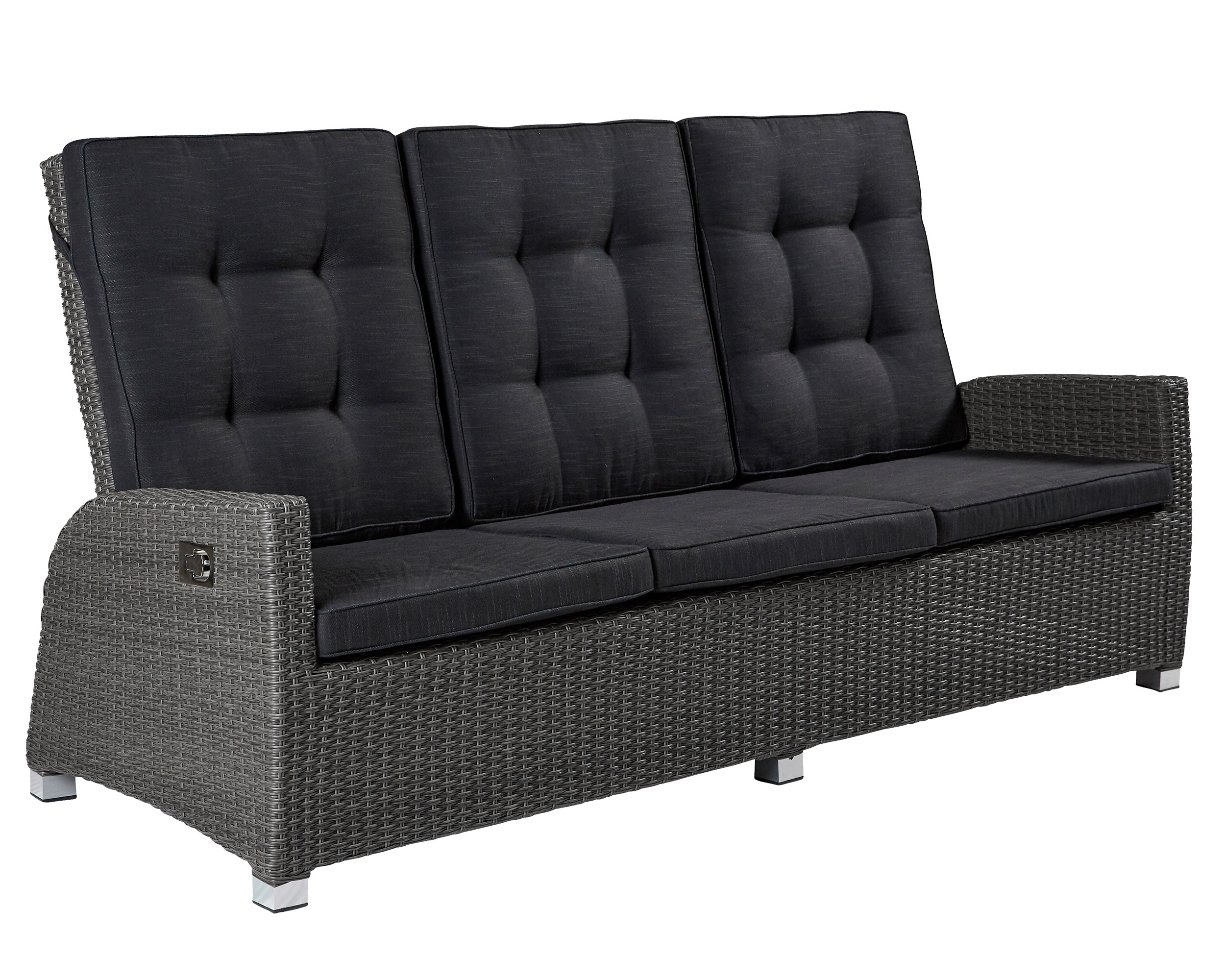 LC Garden »Barcelona« Living 3er Sofa grau-mix Dreisitzer