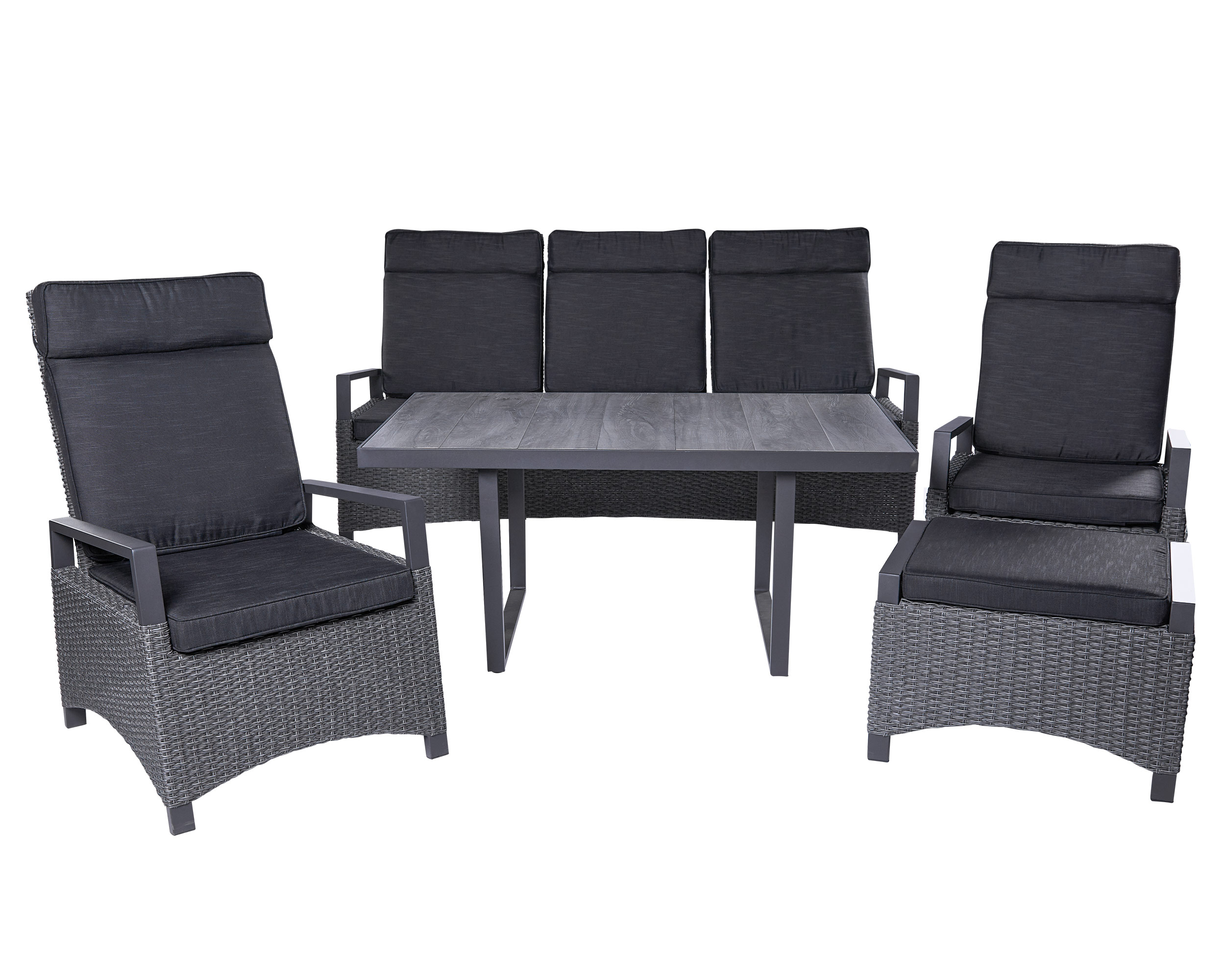 LC Garden »Keramo« Living Set II Sitzgruppe Gartenset grau-mix
