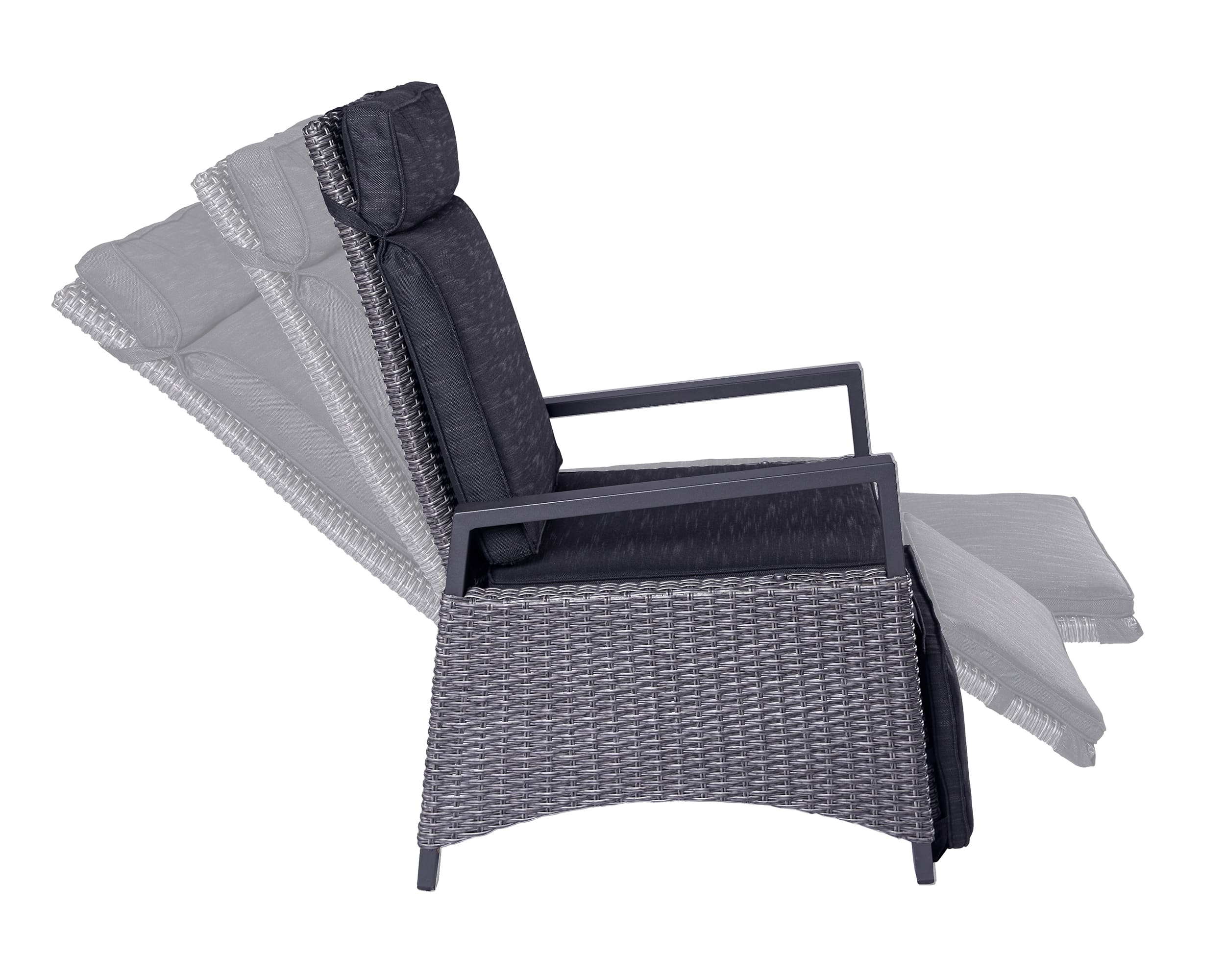 LC Garden »Keramo« Living 4er Set Gartensessel VIP Loungesessel grau-mix