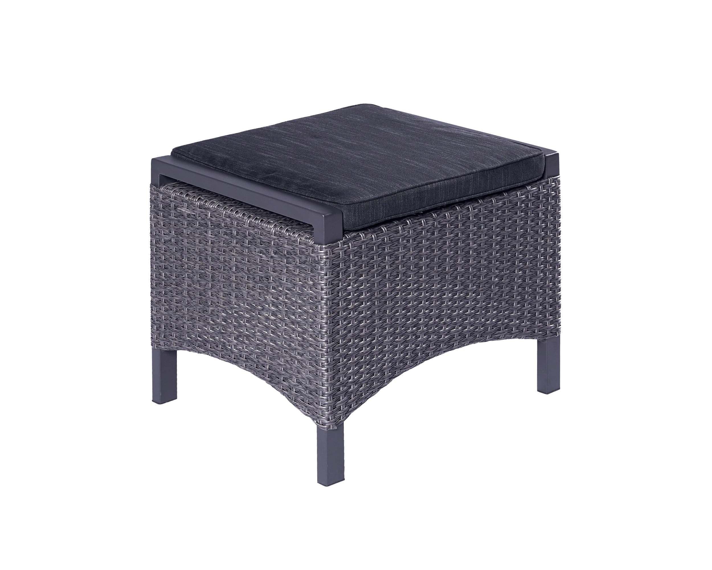 LC Garden »Keramo« Dining Positionsstuhl + Hocker inkl. Kissen grau