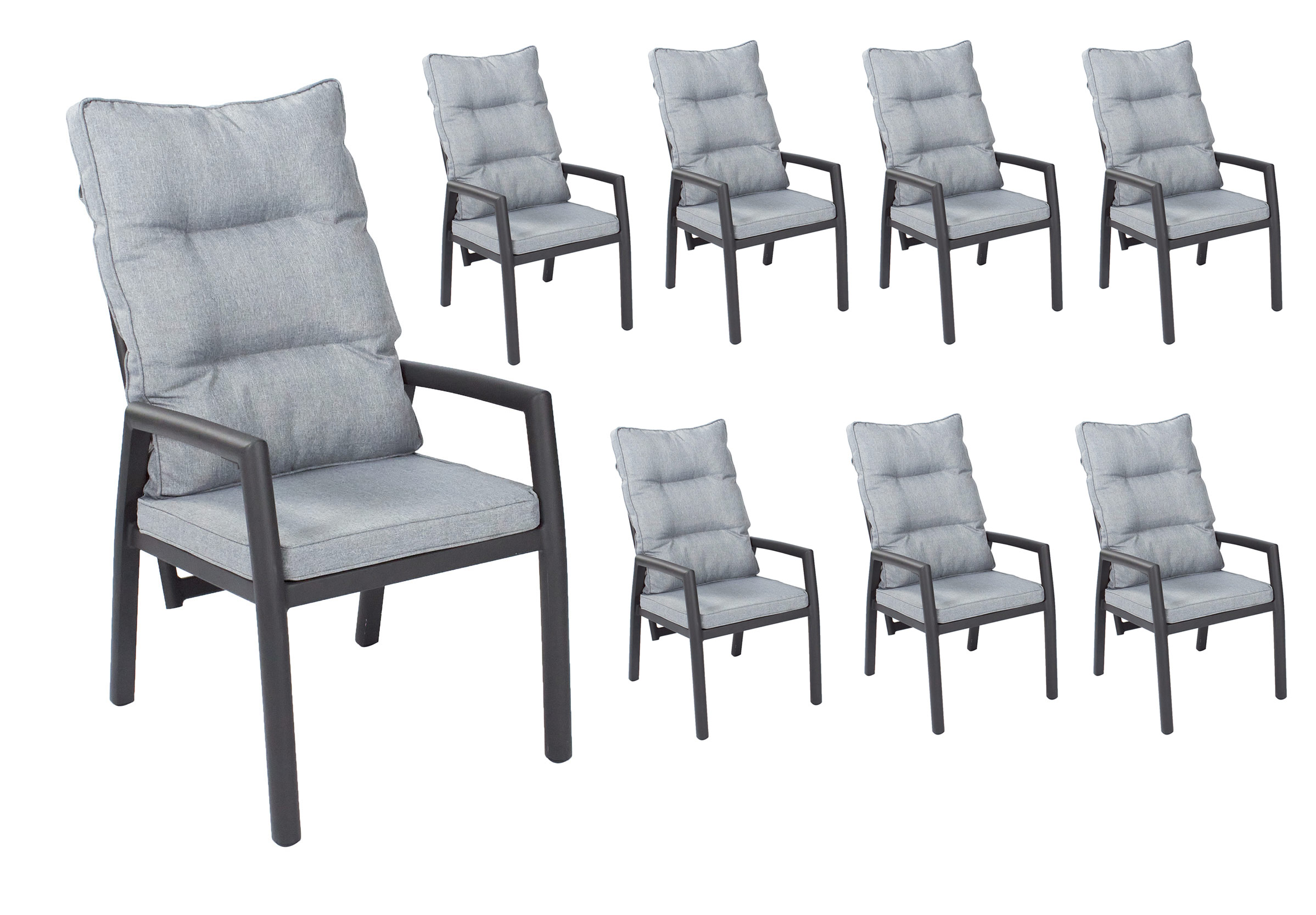 LC Garden »Bondino« Dining 8er Set Positionsstuhl