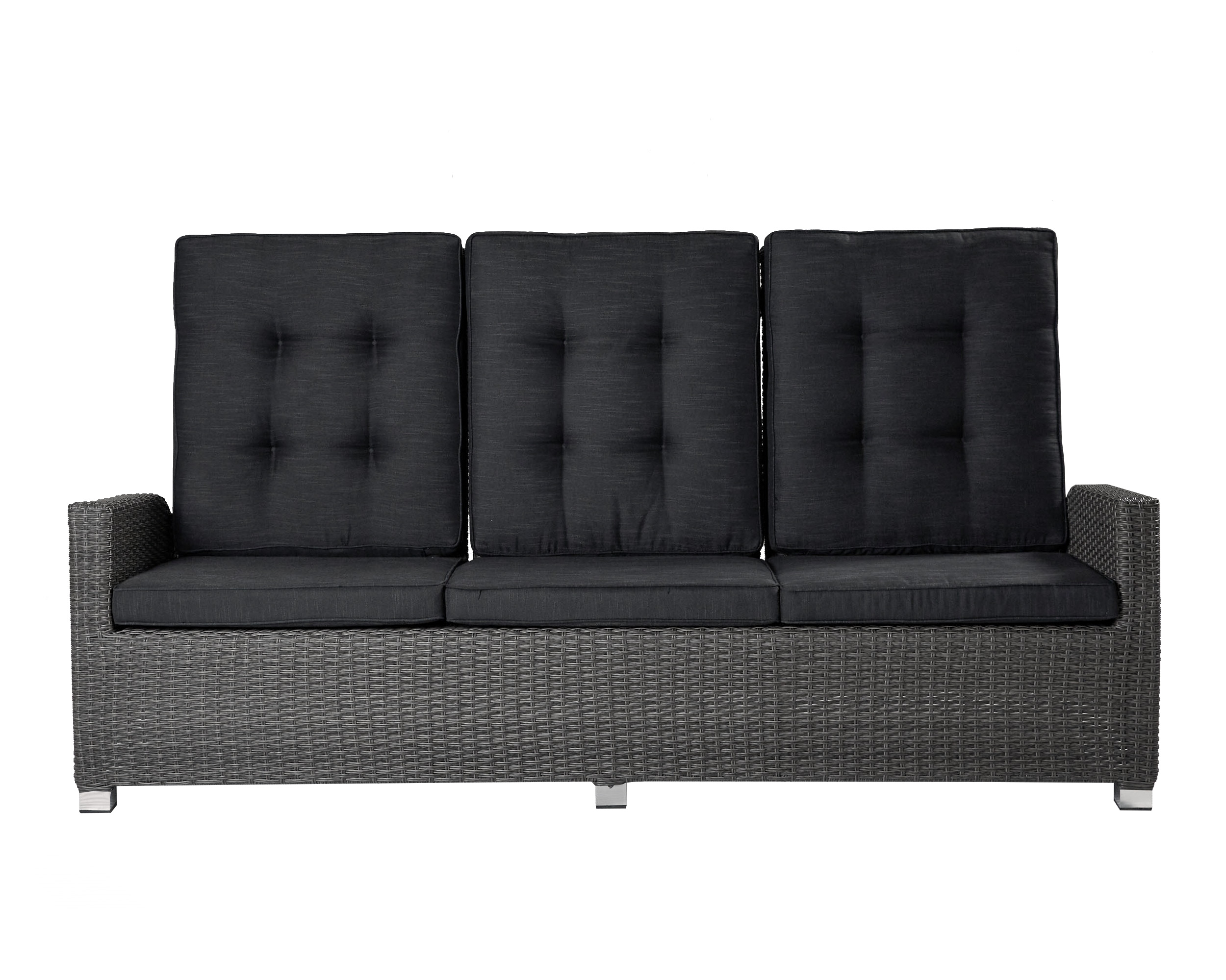 LC Garden »Barcelona« Living 3er Sofa grau-mix Dreisitzer