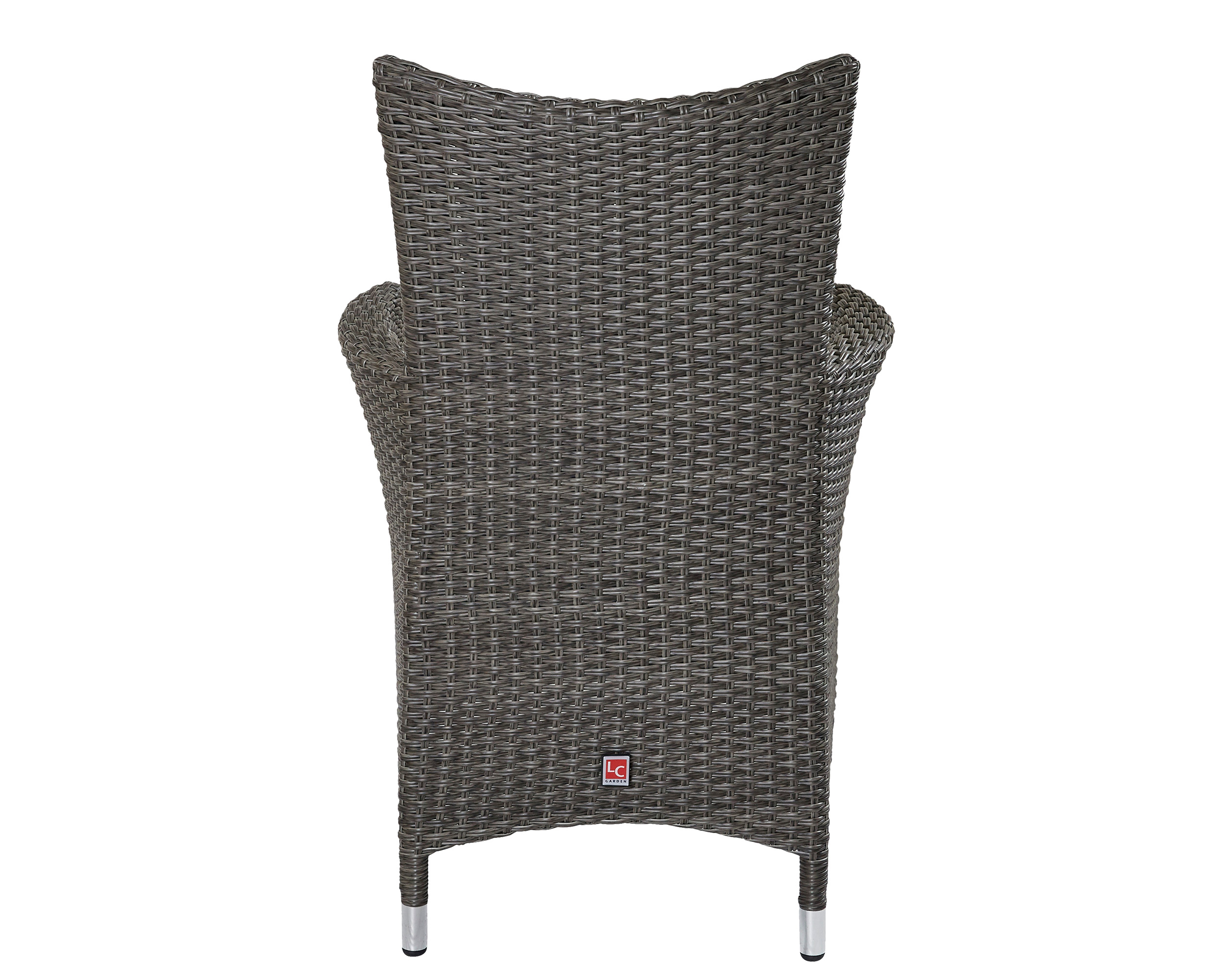 LC Garden »Barcelona« Dining 2er Set Armlehnstuhl grau-mix Gartenstuhl