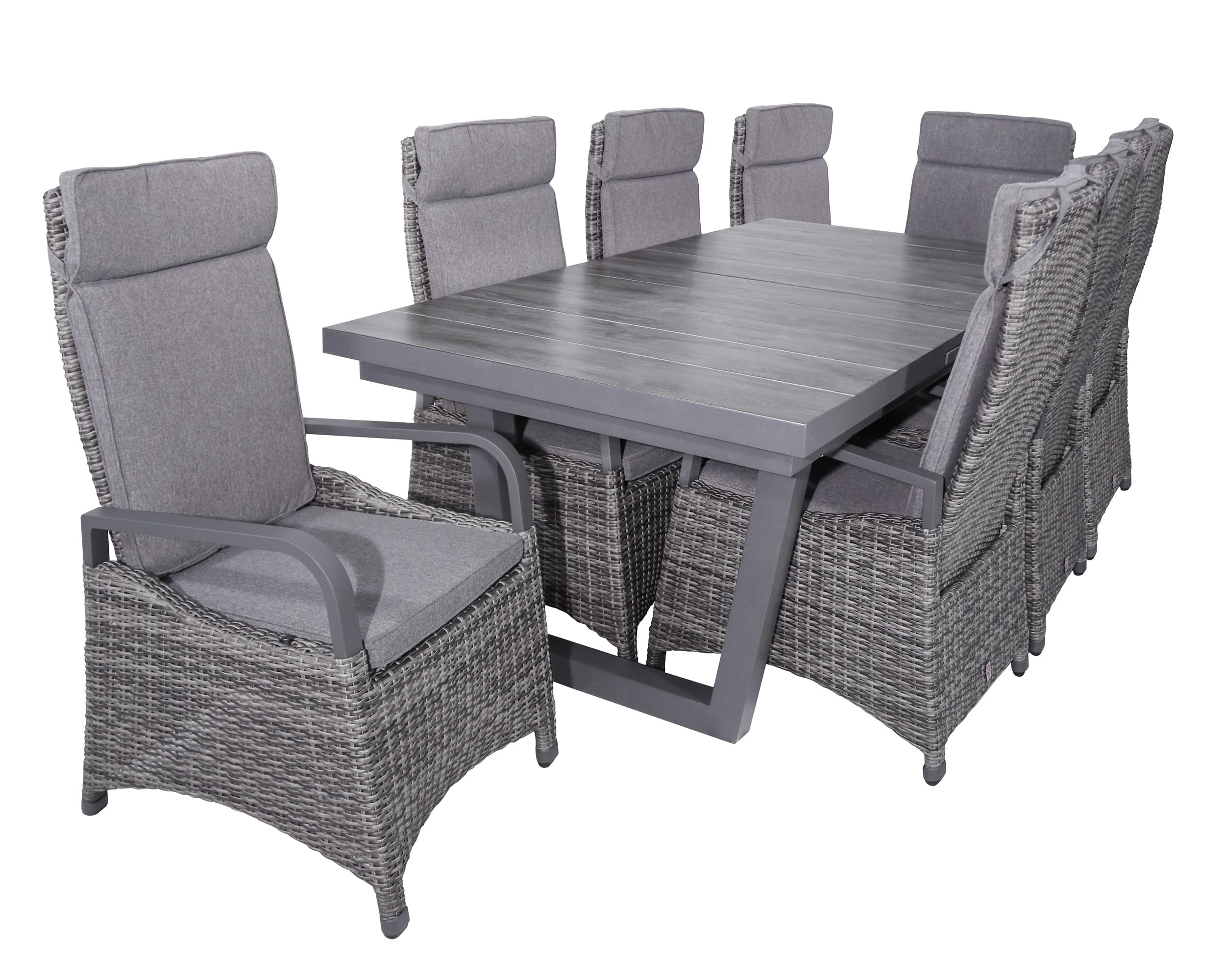 LC Garden »Komido« Dining Set VII Sitzgruppe Gartenset grau-mix