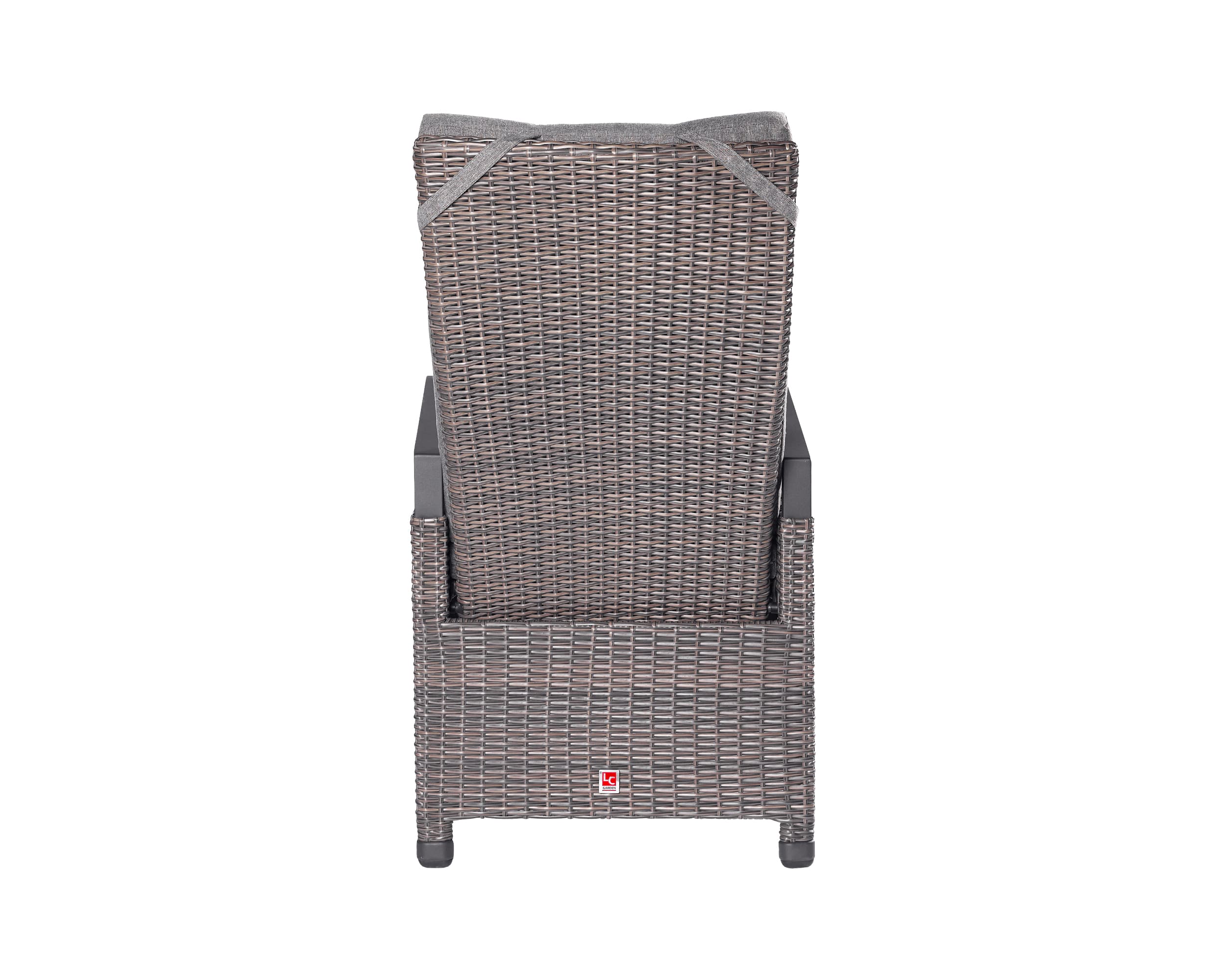 LC Garden 8er Set »Komido« Positionsstühle omega braun 61x59x110cm aus handgeflochtenem Polyrattan inkl. Sitzkissen