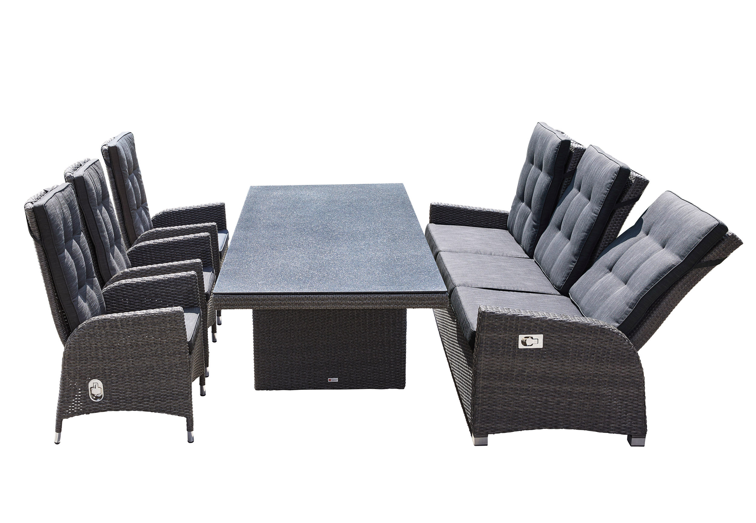 LC Garden »Barcelona« Dining Set VI grau-mix Sitzgruppe Gartenset