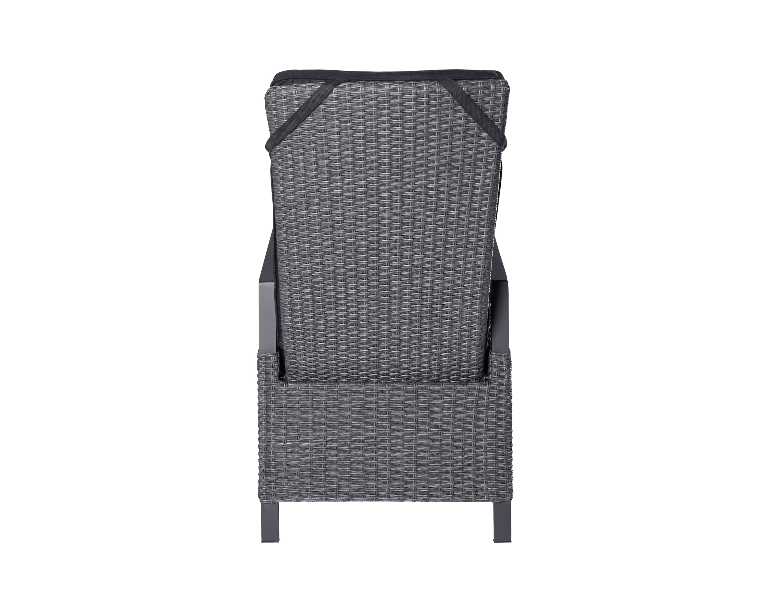 LC Garden »Keramo« Dining 6er Set Positionsstuhl Verstellsessel grau