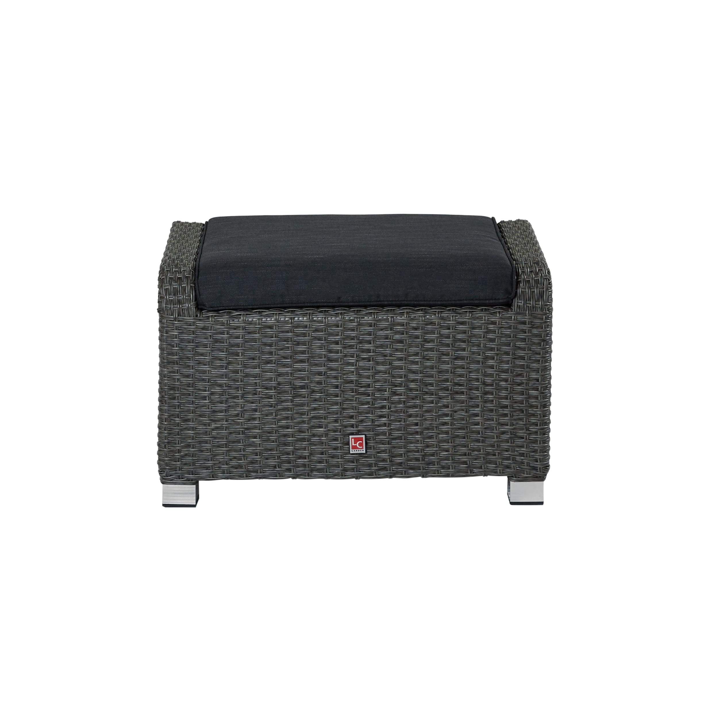 LC Garden »Barcelona« Living Hocker grau-mix Fußbank