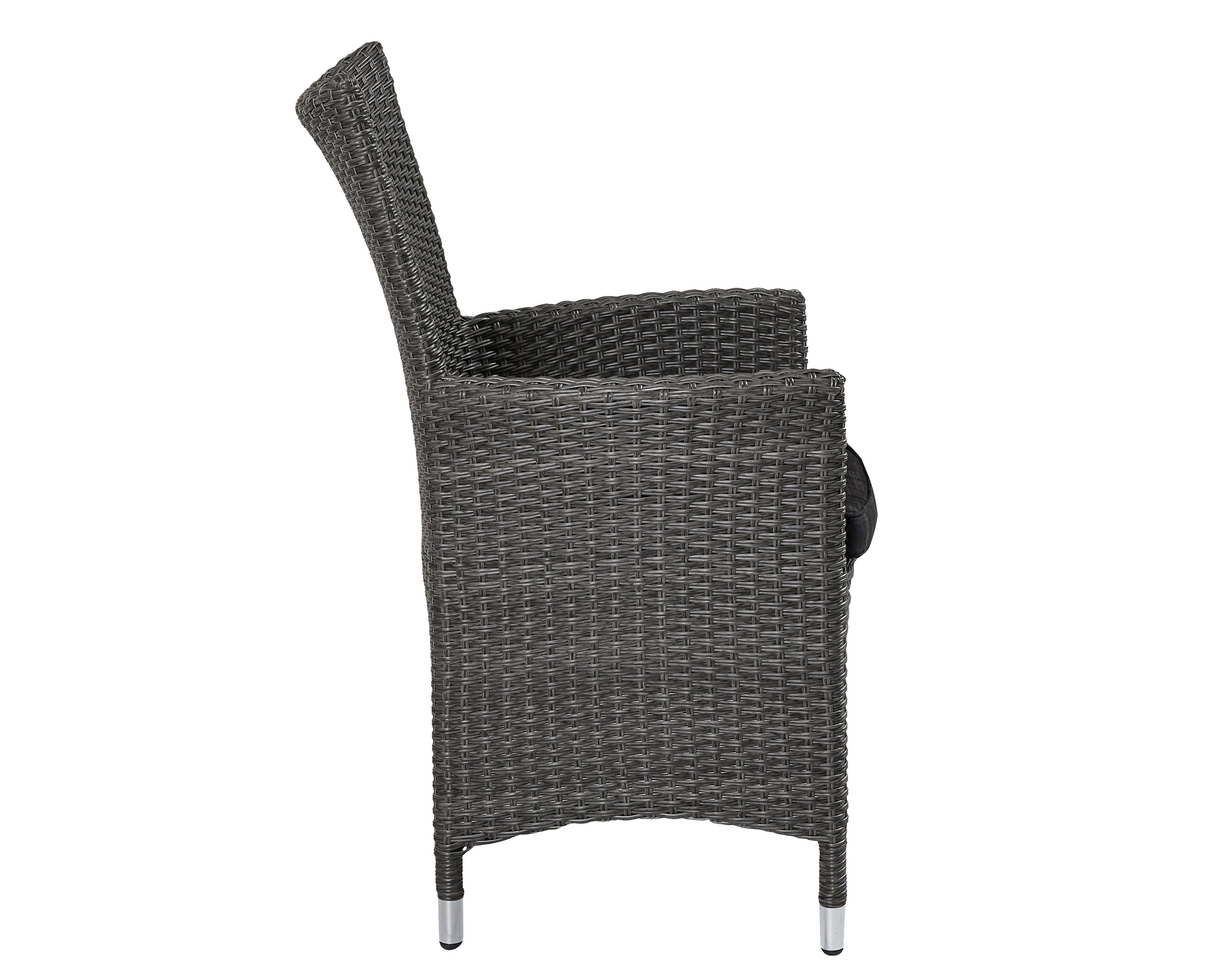 LC Garden »Barcelona« Dining 2er Set Armlehnstuhl grau-mix Gartenstuhl