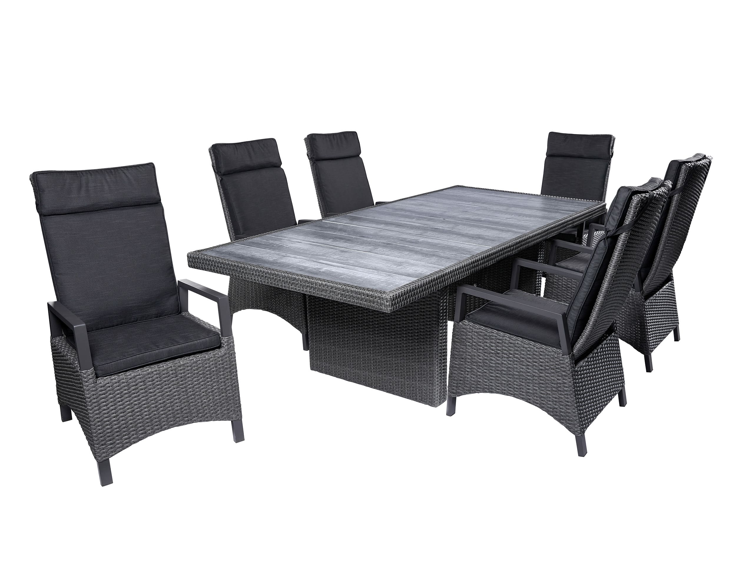 LC Garden »Keramo« Dining Set IX Sitzgruppe Gartenset grau-mix