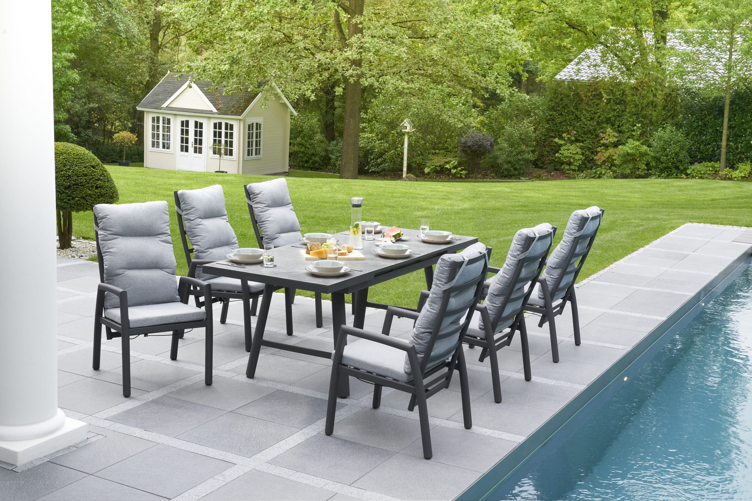 LC Garden »Bondino« Dining 4er Set Positionsstuhl